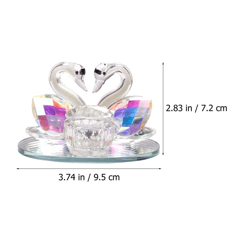 Мисочка для манікюру Lurrose Кришталева Скляна Чашка у Формі Лебедя Прозора, фото №6