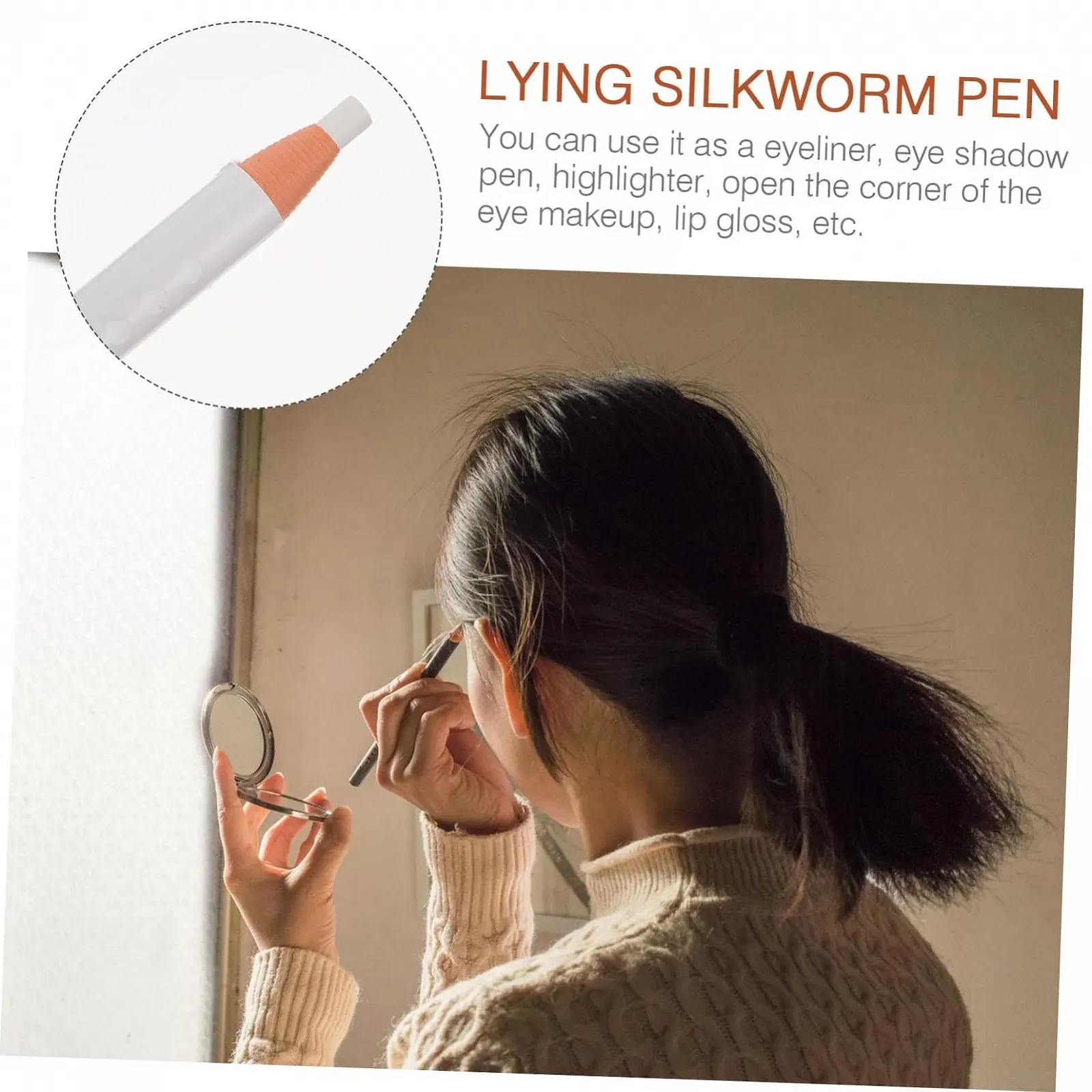 Карандаш для глаз Angoily Белый (3 шт.), фото №2