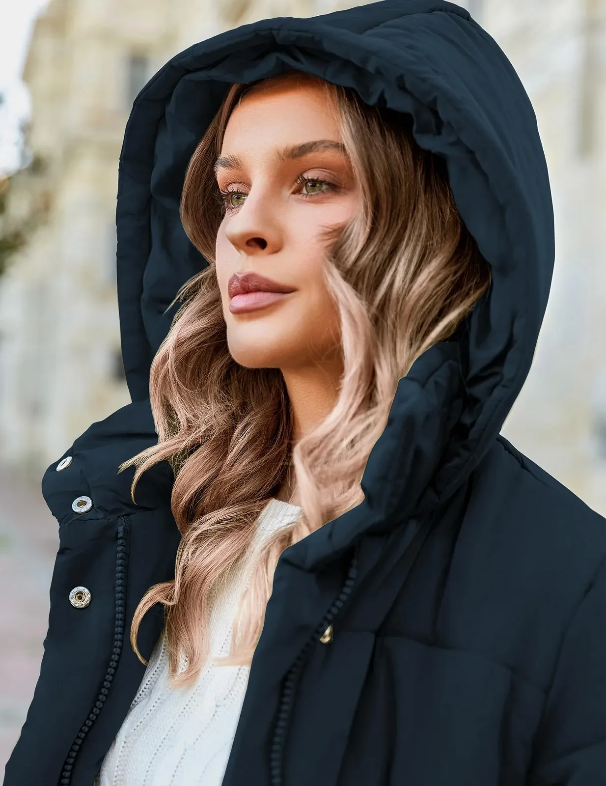 Женское зимнее пальто Zeagoo теплое длинное, фото №2 Женское зимнее пальто Zeagoo теплое длинное, фото №2