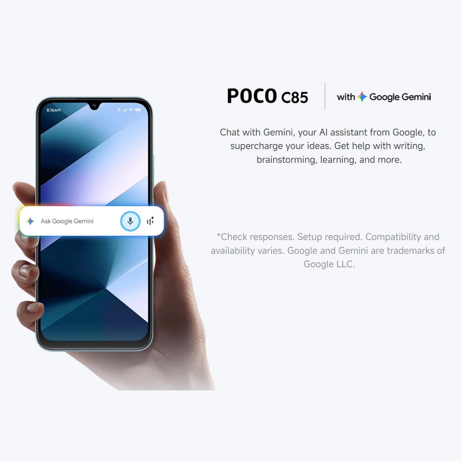 Смартфон XIAOMI Poco C85 256GB/8GB Dual SIM Черный, фото №8