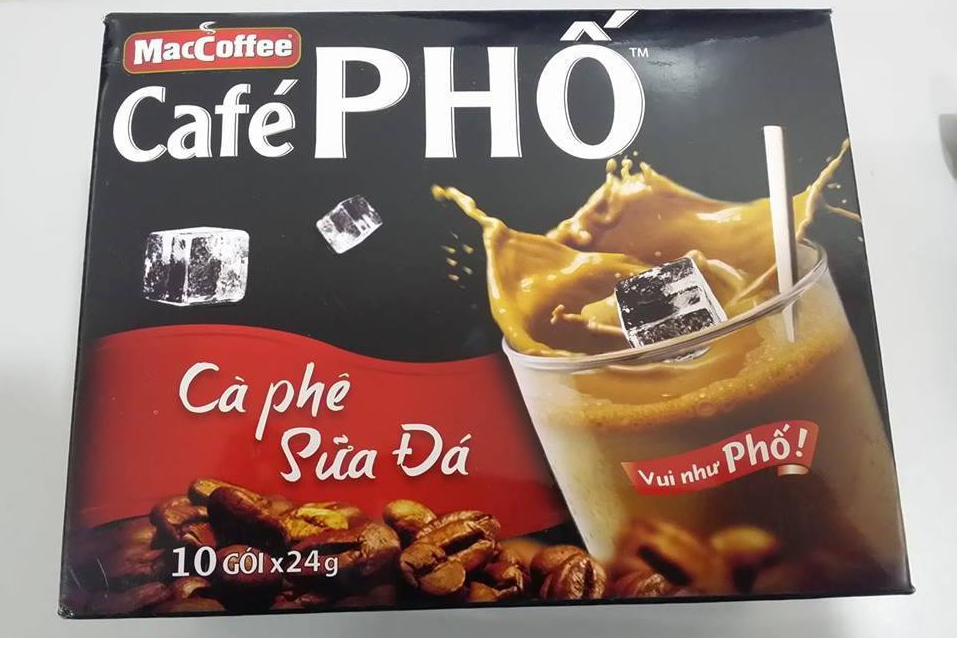 Кава розчинна Cafe PHO 3в1 10*24гр, Maccoffee за 240 г10 стиков, фото №3
