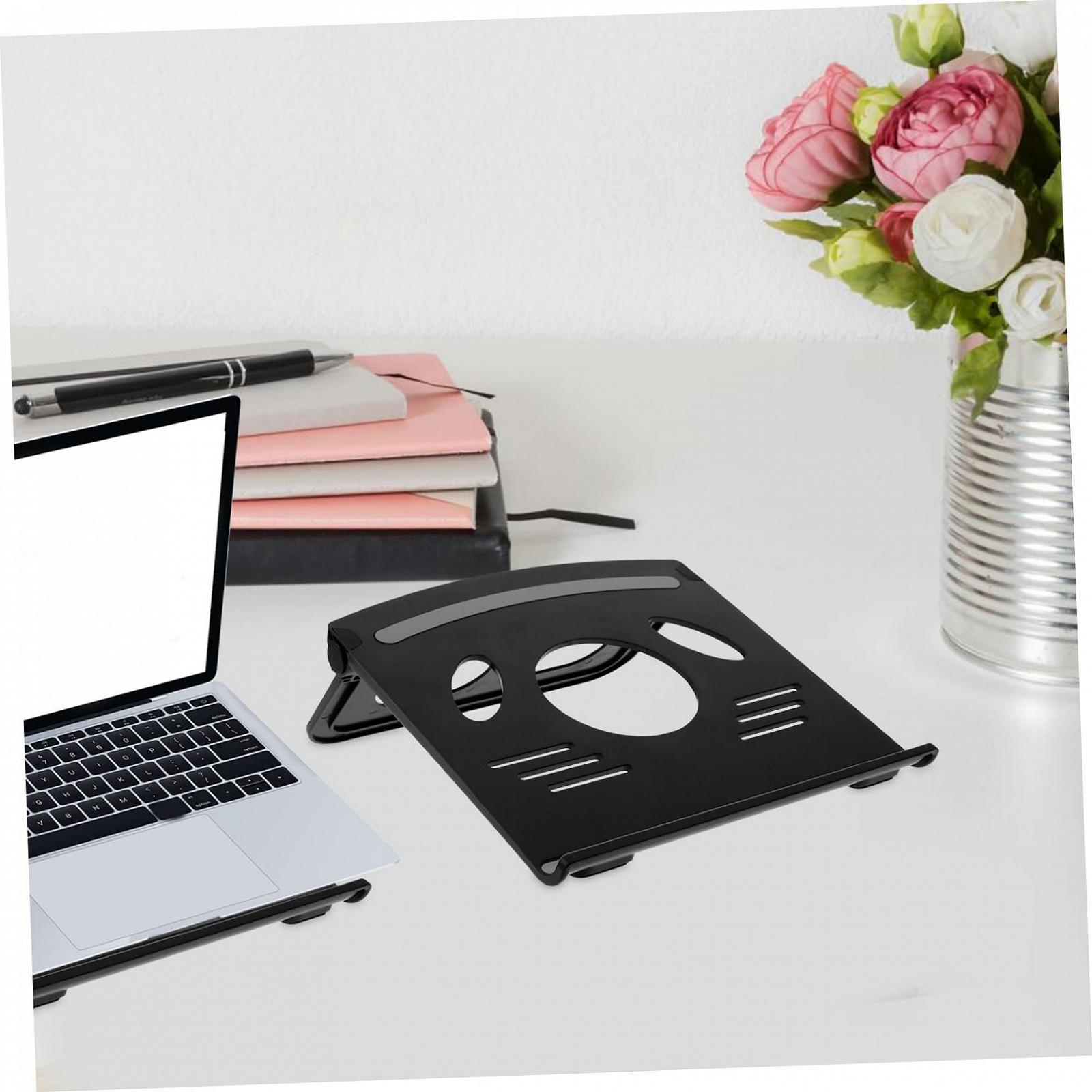 Держатель для ноутбука регулируемый, подставка для планшета, компактный и нескользящий, подходит для ноутбуков, планшетов и книг, фото №3 Держатель для ноутбука регулируемый, подставка для планшета, компактный и нескользящий, подходит для ноутбуков, планшетов и книг, фото №3