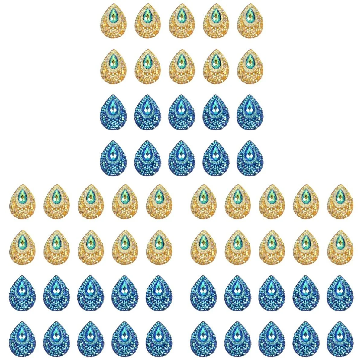 Стрази Крапля води EXCEART 300 шт., фото №1