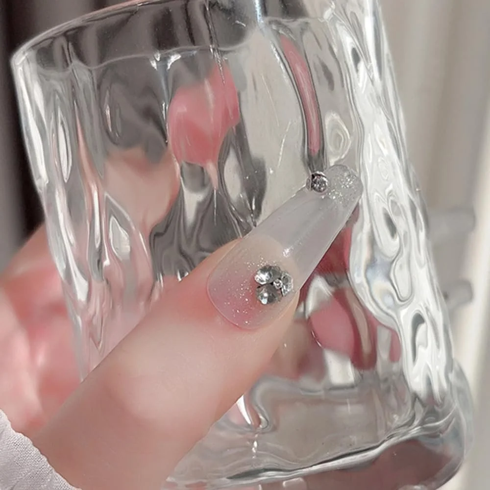 Кришталеві Стрази для Нігтів, Набір Різні Розміри, Міні, Білий Прозорий, фото №9