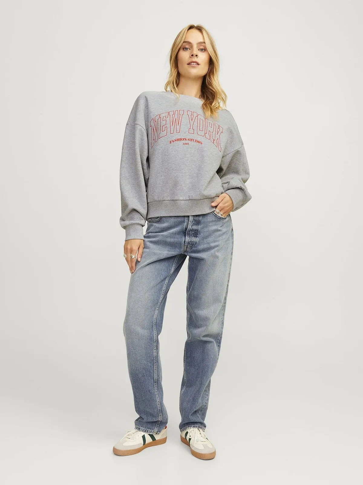 Жіноча Толстовка JACK & JONES Jxmerle RLX Short Ls Crew SWT, фото №7 Жіноча Толстовка JACK & JONES Jxmerle RLX Short Ls Crew SWT, фото №7