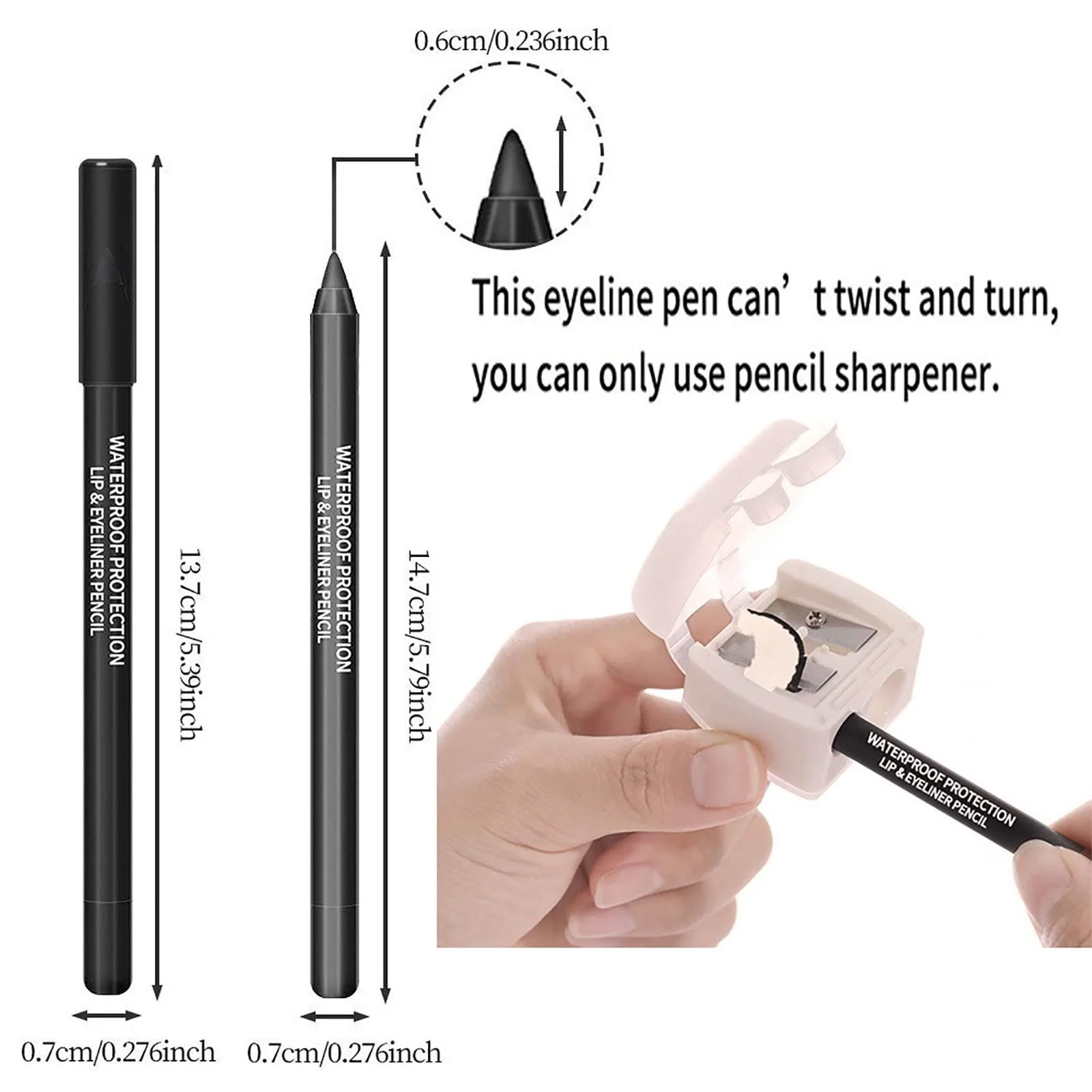 Набір олівців з блискітками для повік різнокольоровий, фото №3