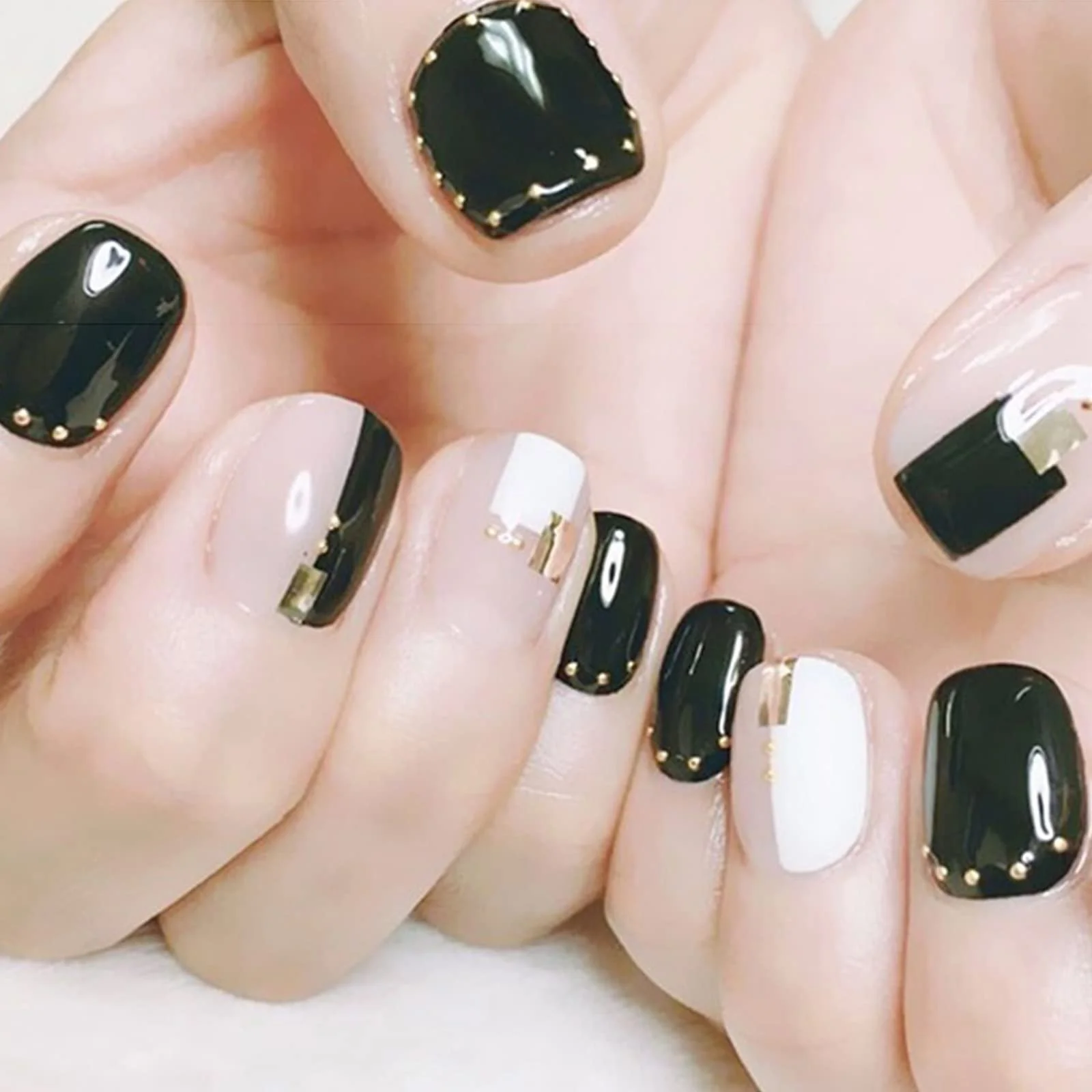 Стрази для нігтів Різні форми сплав 12 Cell Геометричні фігури Діамантовий мікс, фото №5