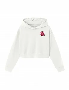 Лонгслив NAME IT Nkfkory LS Crop RLX SWE Wh Bru Ps Noos - Фото 1