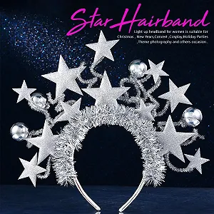 Обруч Зірка, що світиться Золотий Блиск LED synthetic.ua - Фото 1