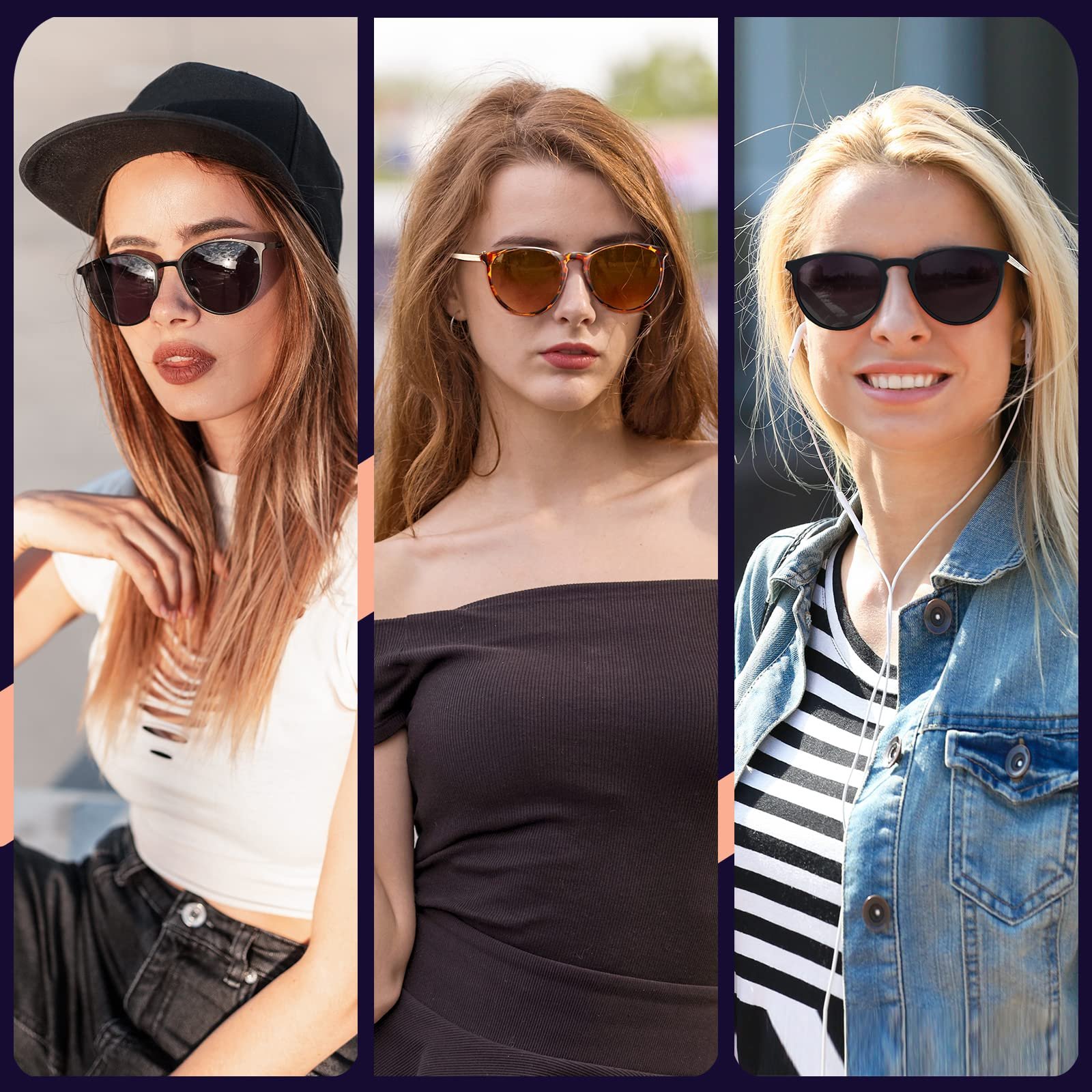 Сонцезахисні окуляри Жіночі Поляризовані Ретро Круглі UV400, фото №5 Сонцезахисні окуляри Жіночі Поляризовані Ретро Круглі UV400, фото №5