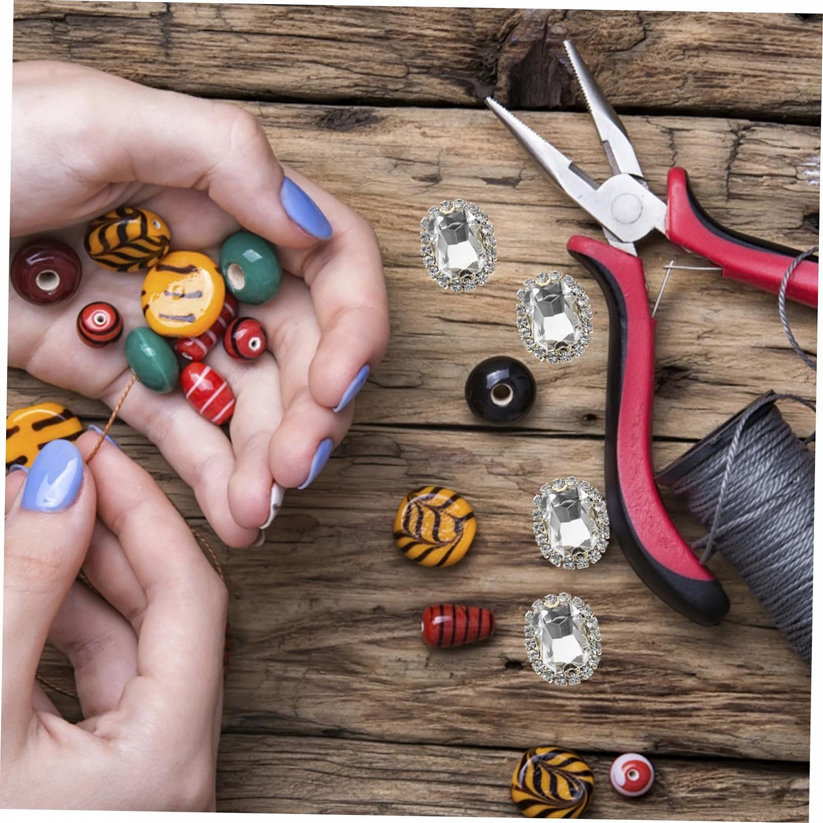 Стразы Простые Золотые Блестящие Стразы для ногтей Белая Медь, 20 шт, фото №8