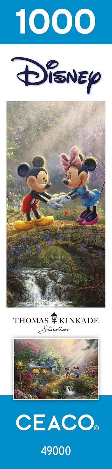 Пазл Ceaco Thomas Kinkade Disney Mickey & Minnie Sweetheart Bridge 1000 деталей, фото №8