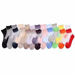 Женские носки с кружевом-рюшами Прозрачные красивые кружевные носки Короткие тонкие чулки Дышащие однотонные кружевные носки Летние носки Эластичные носки Модные кружевные нейлоновые носки - Фото 1