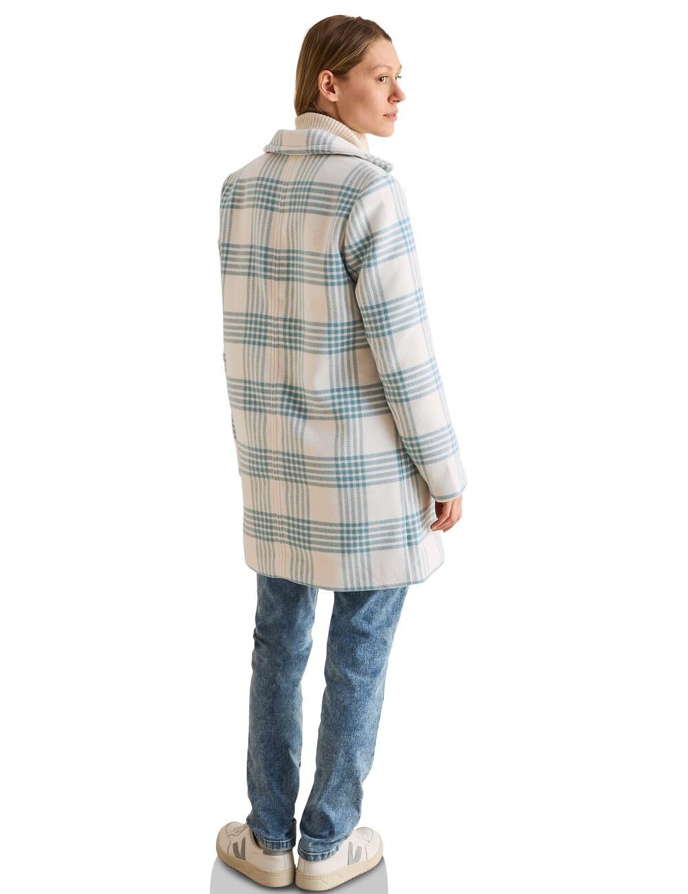 Пальто в клетку Cecil Женское, фото №2 Пальто в клетку Cecil Женское, фото №2