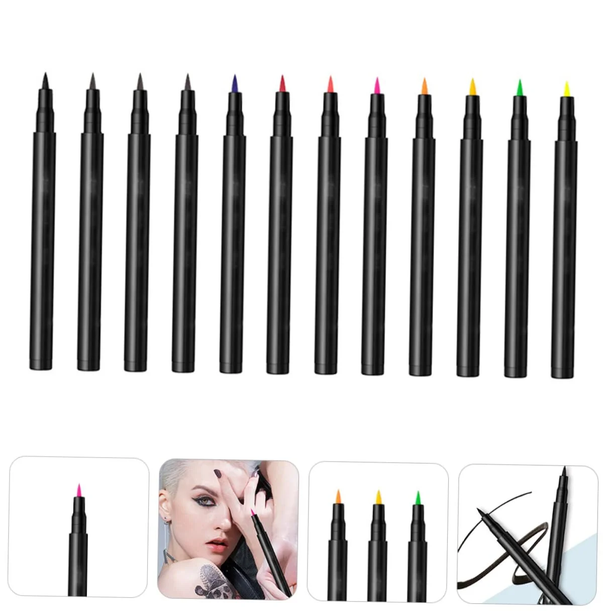 Карандаш для глаз MERRYHAPY 12St Farbiger Eyeliner, фото №4 Карандаш для глаз MERRYHAPY 12St Farbiger Eyeliner, фото №4