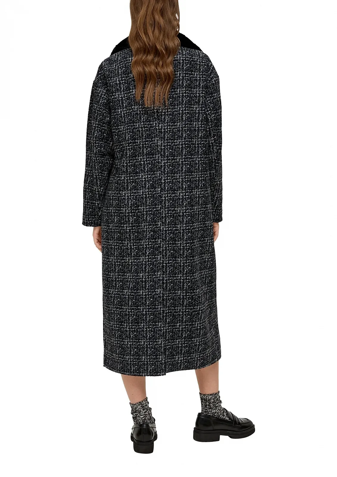 Пальто QS зі знімним плюшевим коміром, фото №4 Пальто QS зі знімним плюшевим коміром, фото №4