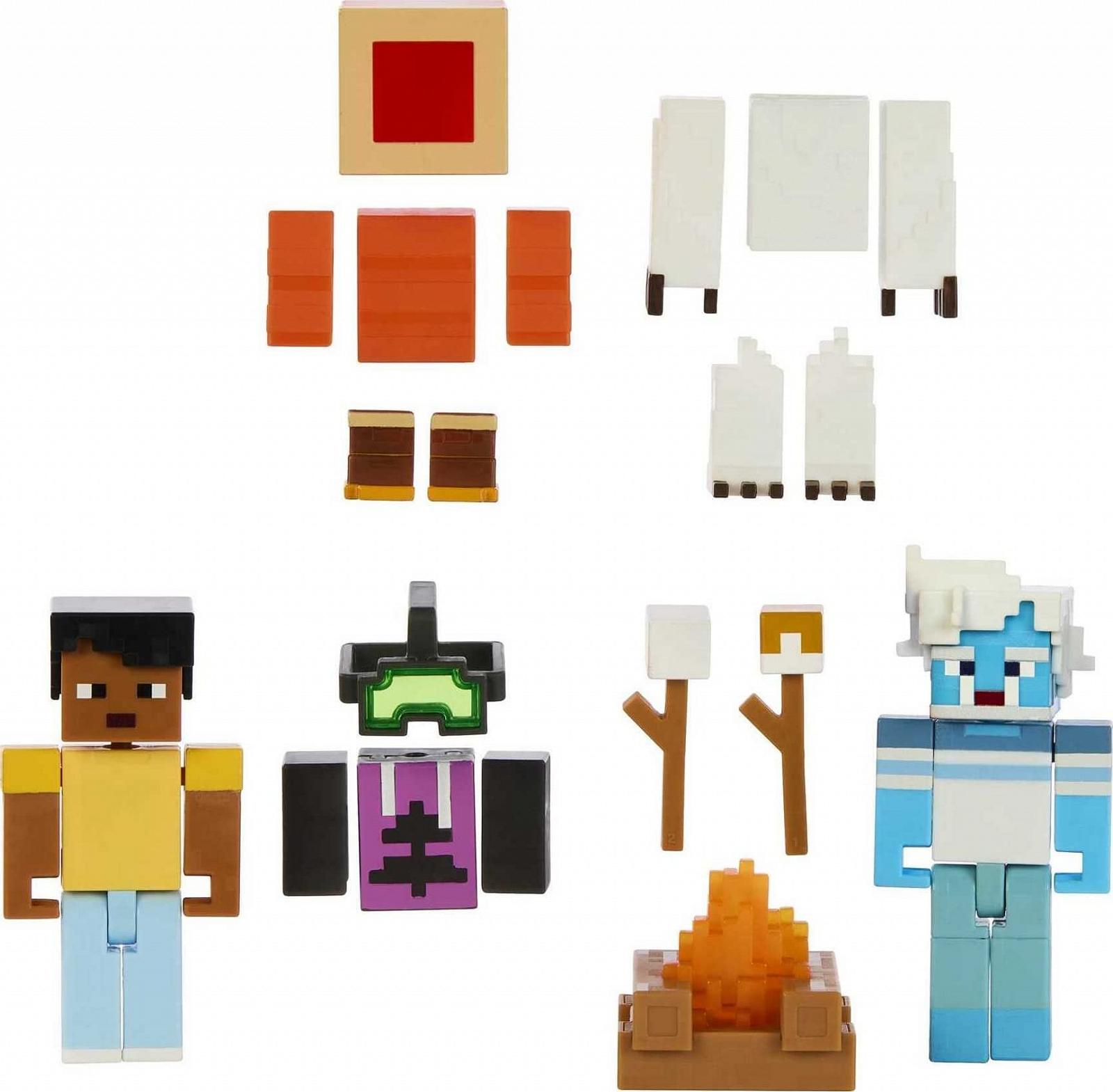 Ігровий набір Minecraft Creator Series Mount Enderwood Yeti-Schreck з 2 фігурками, 16 аксесуарами, багаттям і зефіром, фото №1