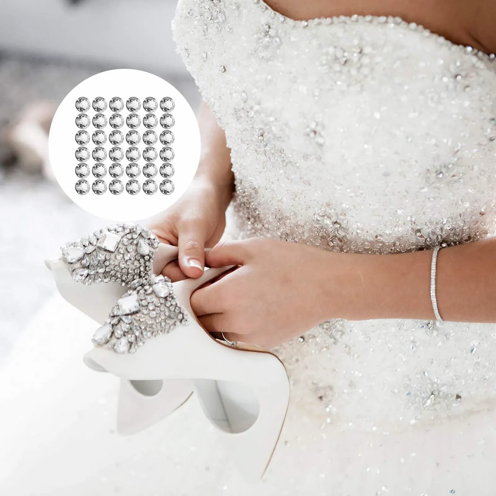 Стразы Hohopeti Акриловые прозрачные 500 шт., фото №7