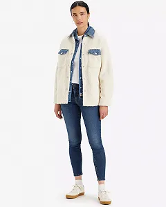 Женские джинсы Levis - 711 Double Button Blue Wave Dark - Womens - 27 - Фото 1