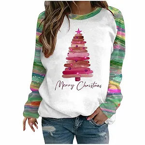 Жіночий Різдвяний Светр З Різдвяним Принтом - Фото 1