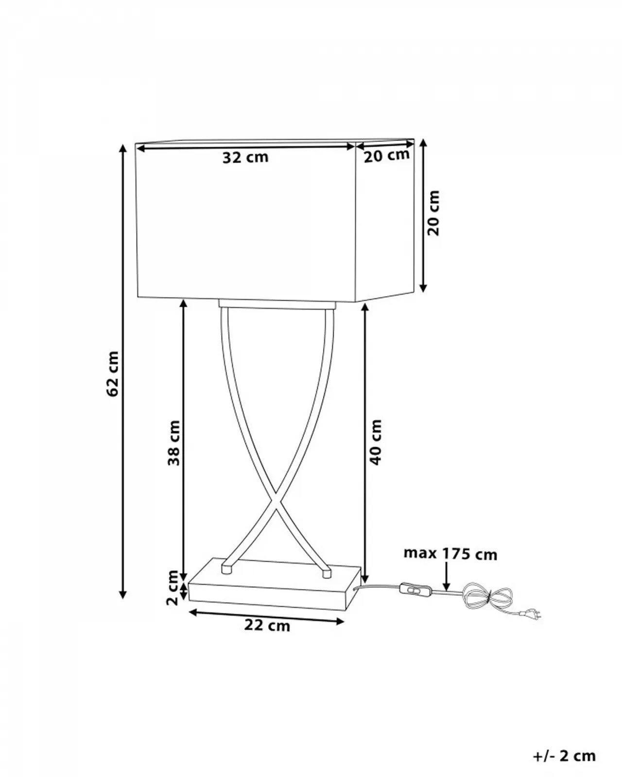 Настільна лампа Beliani Yasuni біла в скандинавському стилі вигнута основа срібляста, фото №3