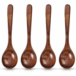 Ложка дерев'яна Cobee, 18.5 см, набір 4 шт. - Фото 1
