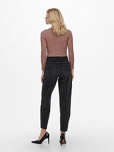 Джинси ONLTROY LIFE HW CARROT ANK DOT610 NOOS 15236962- Denim ONLY Чорний  XS synthetic.ua - Фото 1