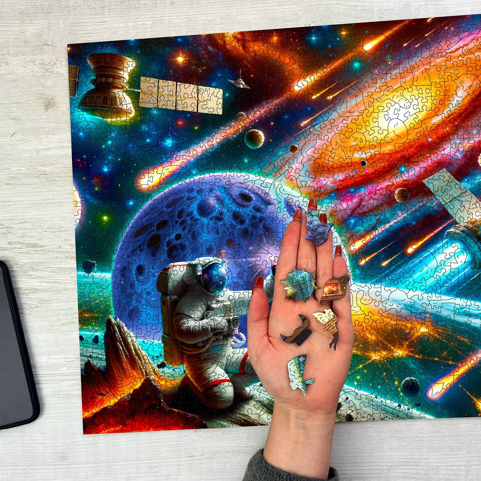 Дерев'яний пазл WOODEN.CITY Cosmic Exploration 1000 елементів 54,0 x 39,4 см, фото №7 Дерев'яний пазл WOODEN.CITY Cosmic Exploration 1000 елементів 54,0 x 39,4 см, фото №7