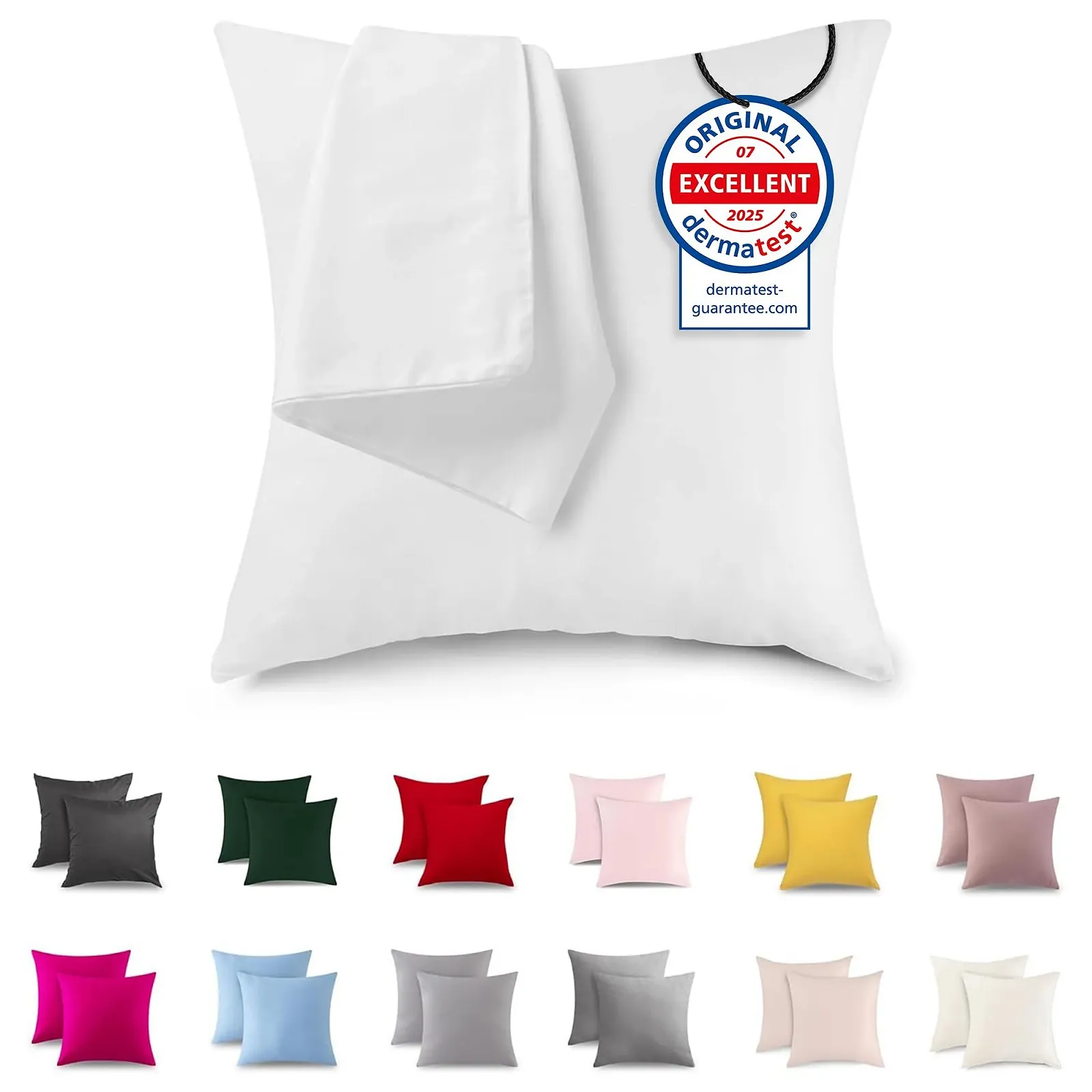 Наволочка ATsense 40 x 40 см, 100% бавовна, білий, фото №1 Наволочка ATsense 40 x 40 см, 100% бавовна, білий, фото №1