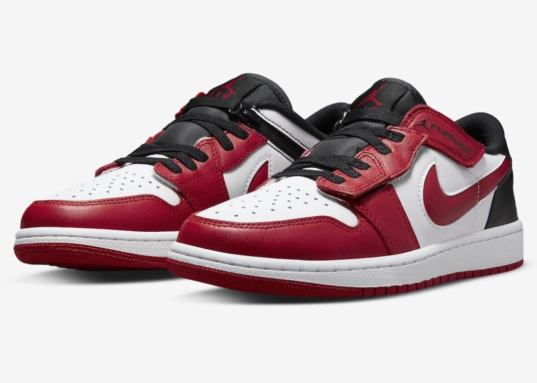 Кросівки Jordan 1 Low FlyEase Gym Red 46, фото №5