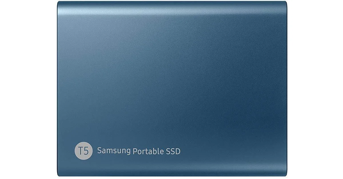 Портативный SSD Samsung T5 500 GB USB 3.1 до 540 MB/s Ocean Blue, фото №4