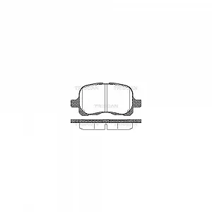 Комплект гальмівних колодок, дискове гальмо TRISCAN 8110 13020 для TOYOTA передня вісь - Фото 1