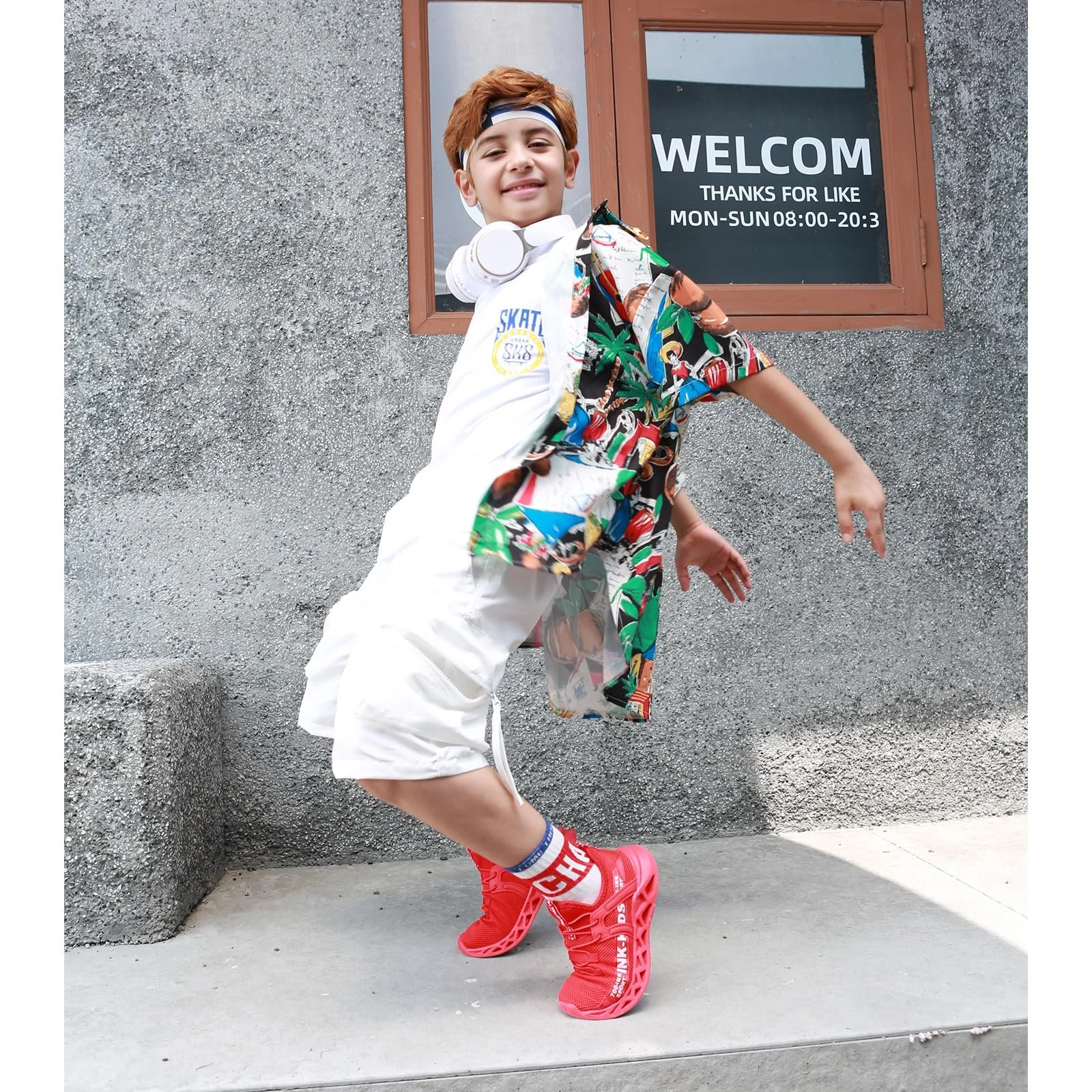 Детская спортивная обувь Unisex Детские сверхлегкие дышащие кроссовки на липучках для мальчиков Кроссовки для бега для девочек Розовый, фото №6