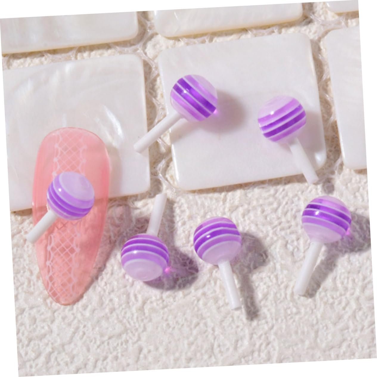 Подвески для ногтей в виде леденцов FRCOLOR, 200 шт., фото №3