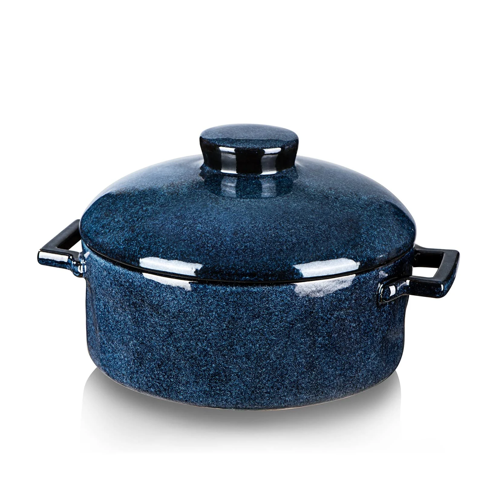 Каструля Vicrays з кришкою Керамічна 2 л Кругла Синя, фото №1