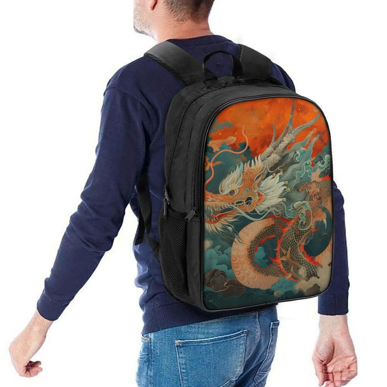 Рюкзак DPEOANEBN Dragon 3D, дитячий, великий, 40x28x16 см, фото №5