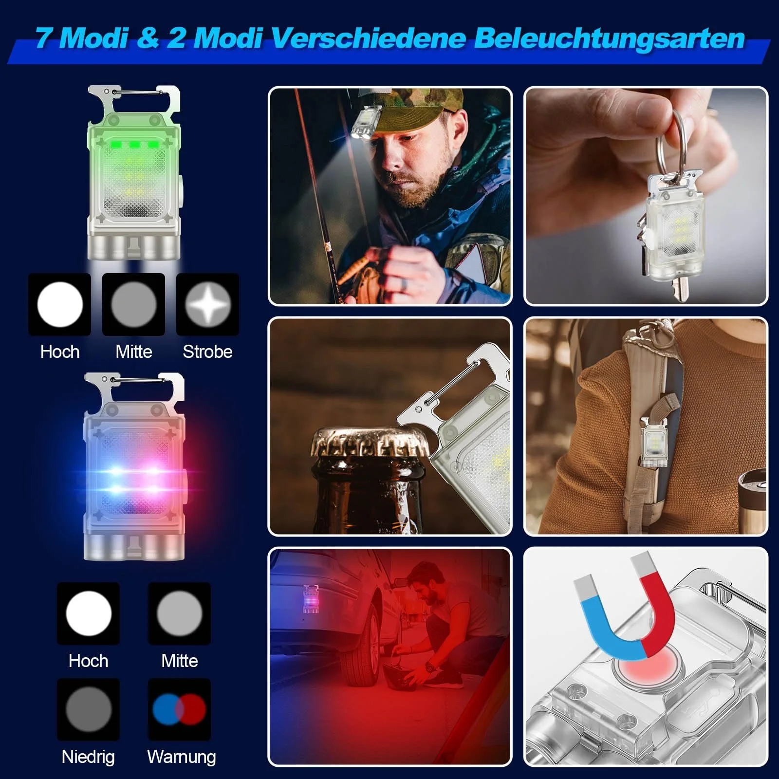 Ліхтар LED Акумуляторний, 500 000 Люмен, Тактичний, Регульований Zoom, для Кемпінгу, фото №4