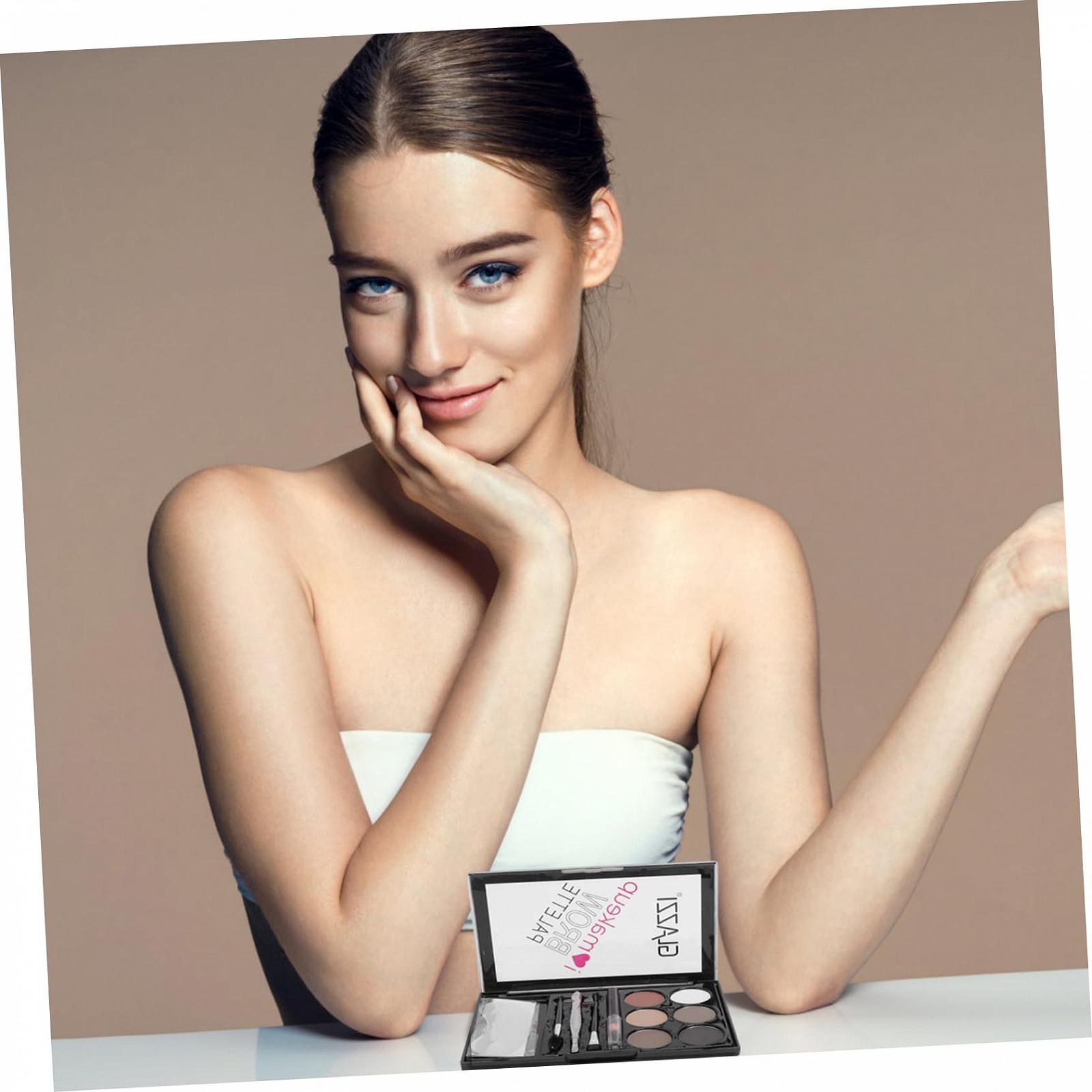 Набір Minkissy 4 Sets Набір пудри для брів Помада для брів Miss Олівець ABS Щітка, фото №2