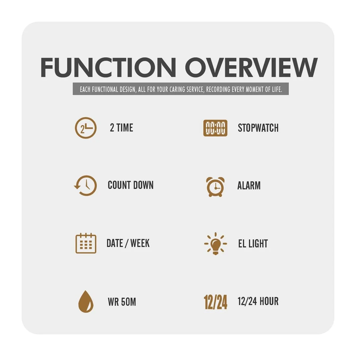 Цифровий годинник TONSHEH Спортивний годинник Outdoor Military, фото №6 Цифровий годинник TONSHEH Спортивний годинник Outdoor Military, фото №6
