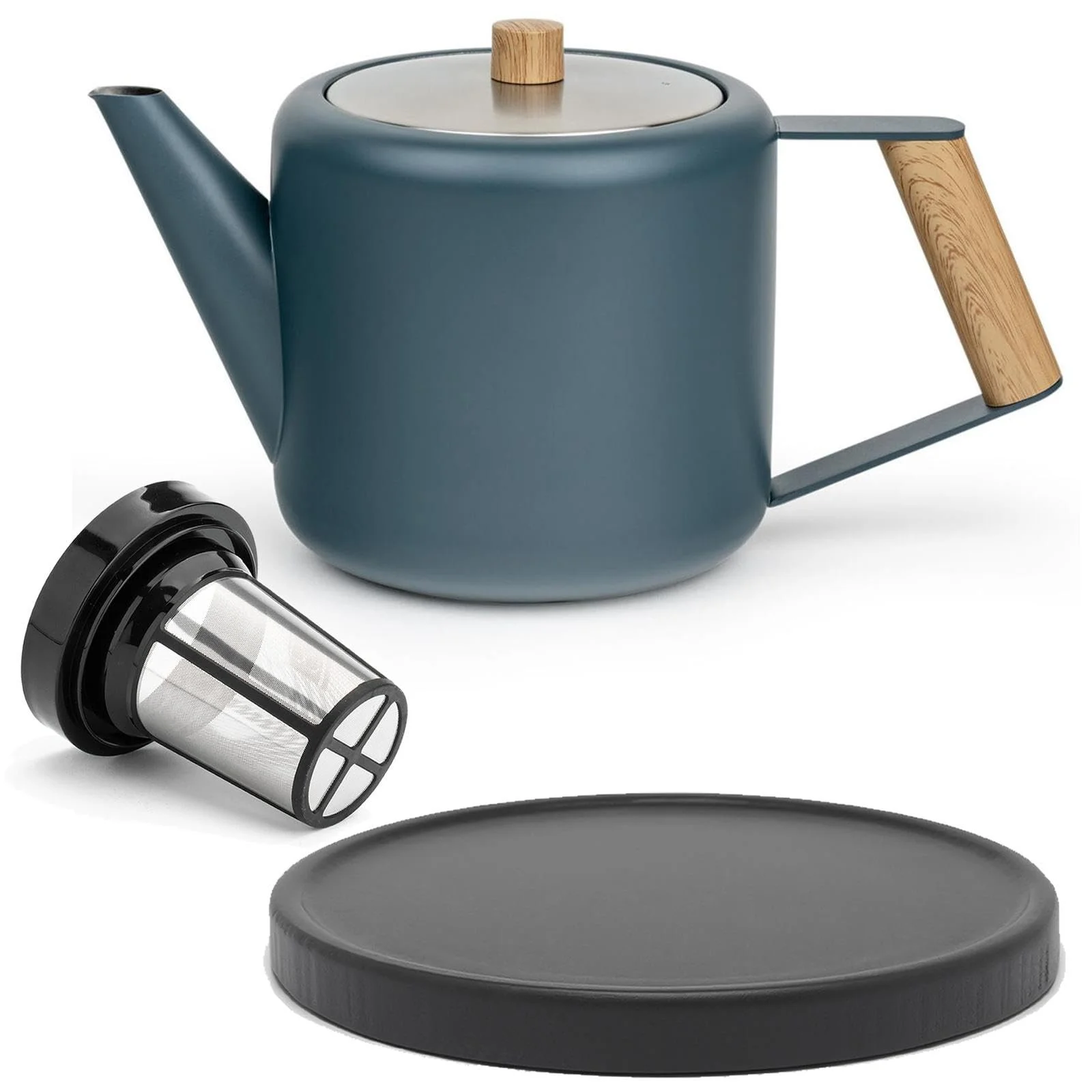 Чайник-заварник Bredemeijer Blue Двостінний 1.1 літр Нержавіюча сталь Великий Ізольований, фото №1