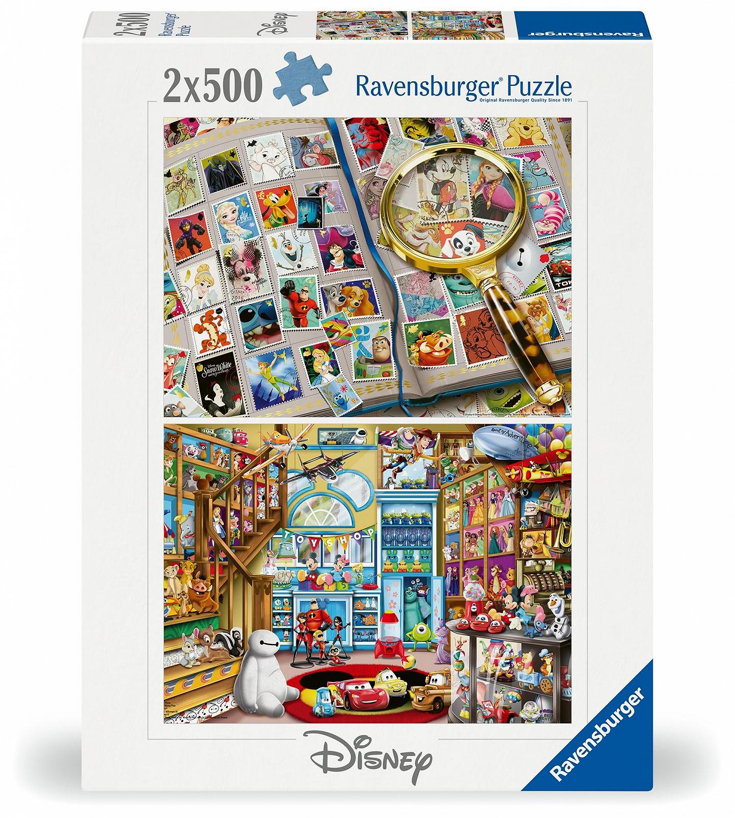Пазл Ravensburger Disney Stamps and Toys 12000345 2 x 500 элементов, фото №1 Пазл Ravensburger Disney Stamps and Toys 12000345 2 x 500 элементов, фото №1