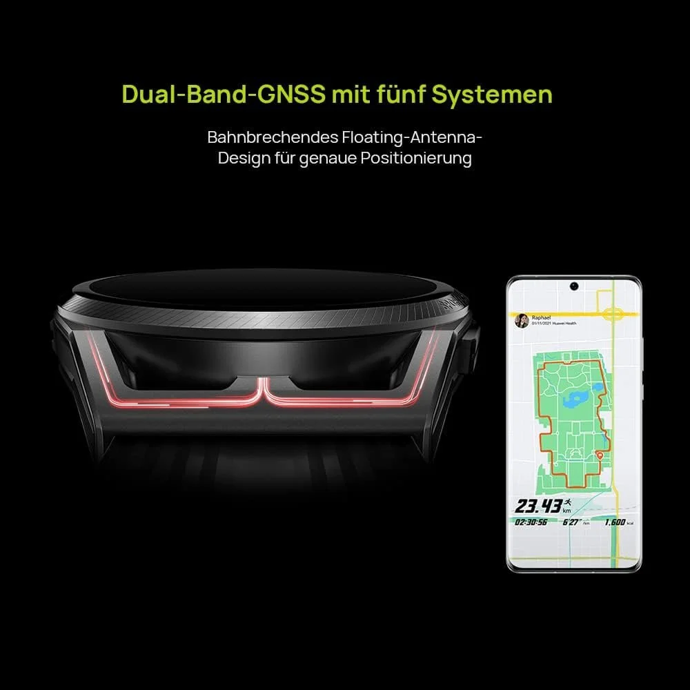 Смарт-годинник HUAWEI WATCH GT Runner 46 мм, дводіапазонний GNSS з 5 системами, точне вимірювання серцевого ритму, наукова програма бігу, ІІ-тренер з бігу, фото №6