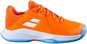 Теннисные кроссовки Babolat Prop Jr 3 Ac Детские Оранжево-Белые цена на synthetic.ua - Фото 1 Теннисные кроссовки Babolat Prop Jr 3 Ac Детские Оранжево-Белые synthetic.ua - Фото 1