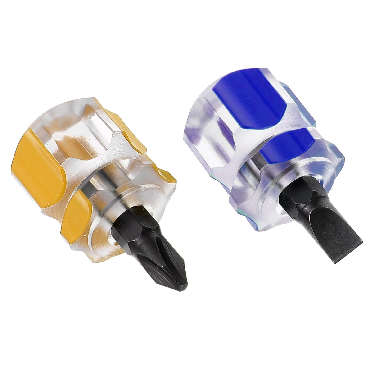 Набір викруток коротких Mabor Mini 4 шт шліц 0.6 см та Phillips Чорний Синій, фото №7