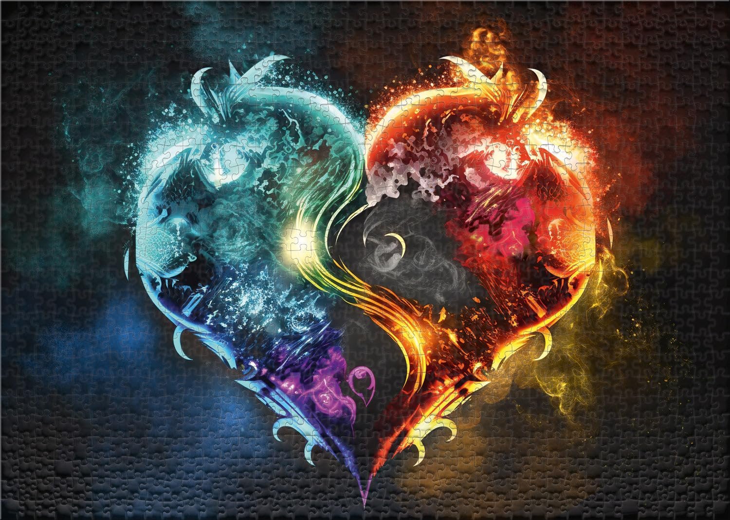 Пазл Ulmer Puzzleschmiede Magic Colours Magic Heart 2000 деталей, фото №2