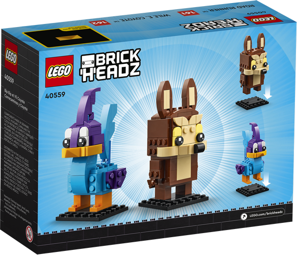 Детские конструкторы LEGO BrickHeadz Лего Дорожный бегун и Хитрый койот 40559, фото №3