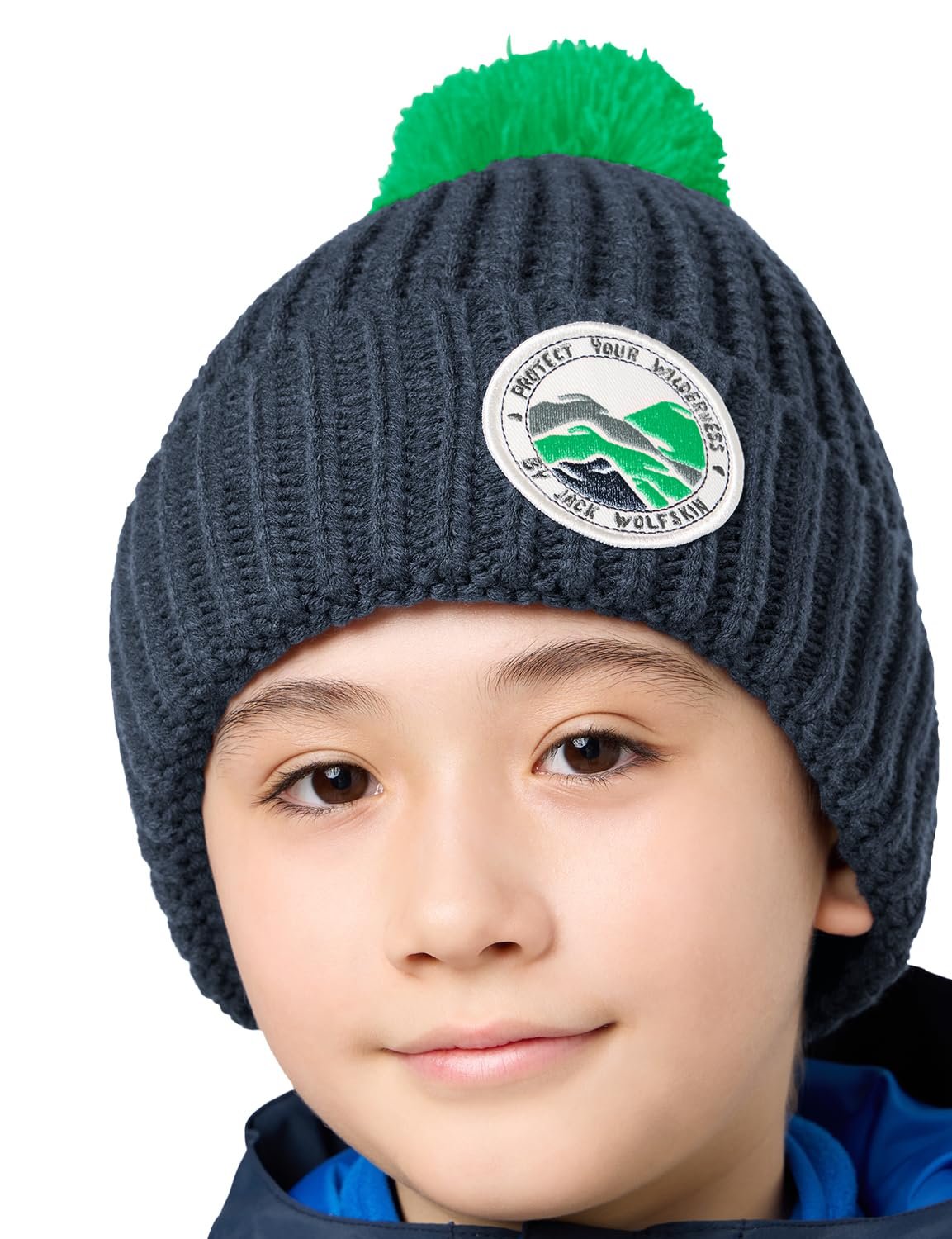 Шапка Jack Wolfskin Детская Унисекс Pompom Badge Beanie K, фото №5 Шапка Jack Wolfskin Детская Унисекс Pompom Badge Beanie K, фото №5