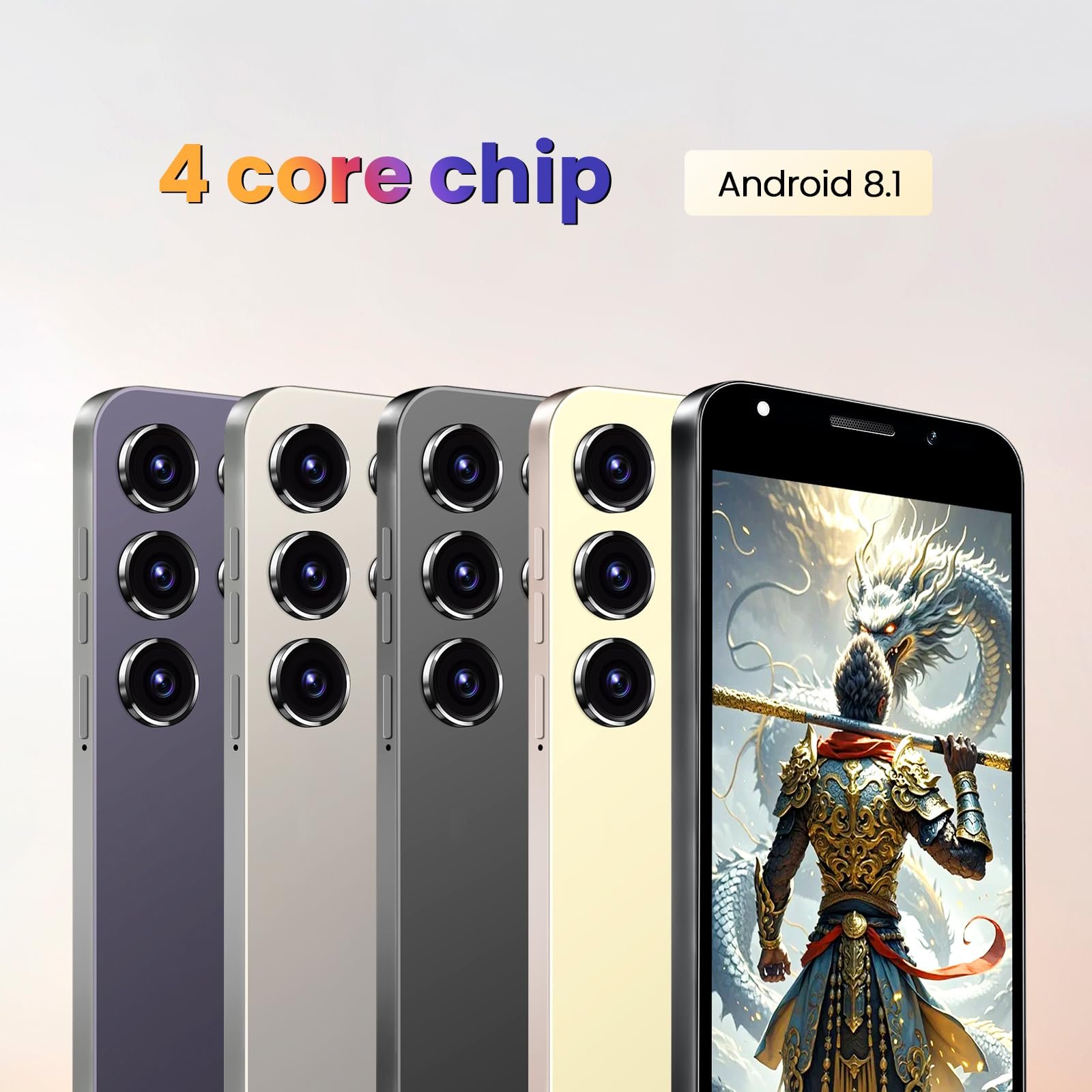 Смартфон Android Phone 4G 2/16 ГБ 6.3" Dual SIM Beige, фото №6