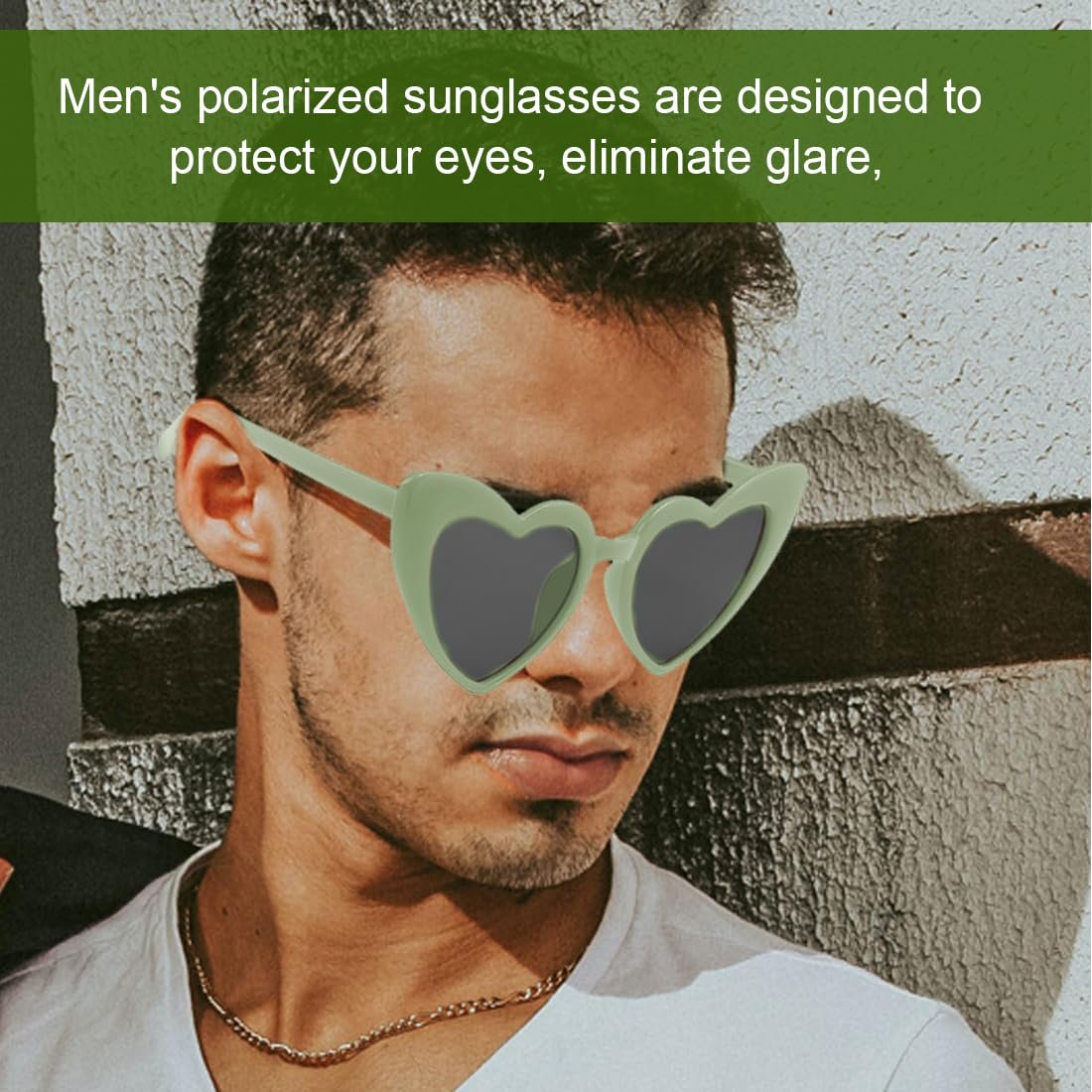 Солнцезащитные очки Сердце EIHI, 8 пар, голубые, фото №6