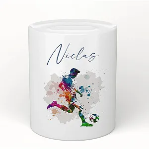 Скарбничка Manufaktur Liebevoll Football Player керамічна персоналізована - Фото 1